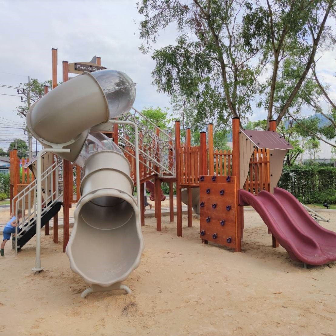 wood playground เครื่องเล่นสนามผลิตจากไม้จริง สำหรับภายนอก Design projects,บริการออกแบบเครื่องเล่นสนามฟรี